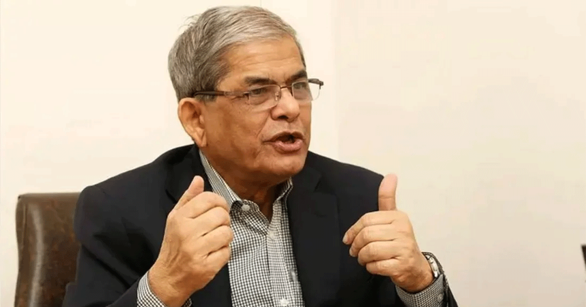 নির্বাচন বাধাগ্রস্ত করতেই বিএনপির প্রার্থীকে গুলি: মির্জা ফখরুল