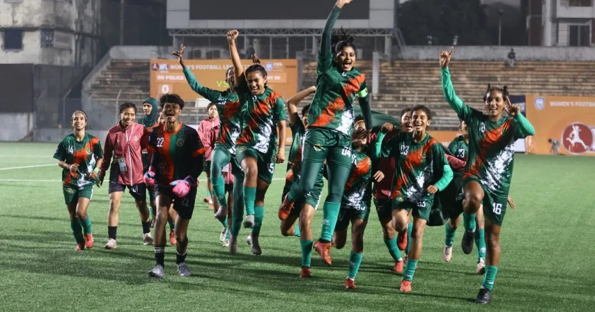 নারী ফুটবল লিগে' জয়ে শুরু সেনাবাহিনীর