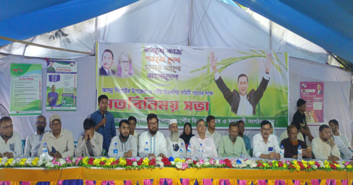 সিংগাইরে বিএনপি কমিটি গঠনে ত্যাগী নেতাদের মূল্যায়নের দাবি, বঞ্চিত হলে প্রতিহতের হুঁশিয়ারি