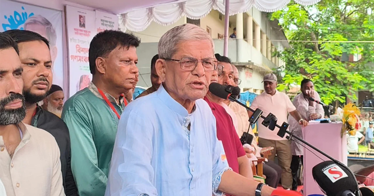 দেশকে অস্থিতিশীলের চেষ্টা চলছে: মির্জা ফখরুল