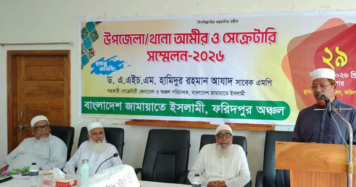 জনগণের ন্যায্য দাবি উপেক্ষা করে কোনো সরকারই টিকতে পারেনি: হামিদুর রহমান আযাদ