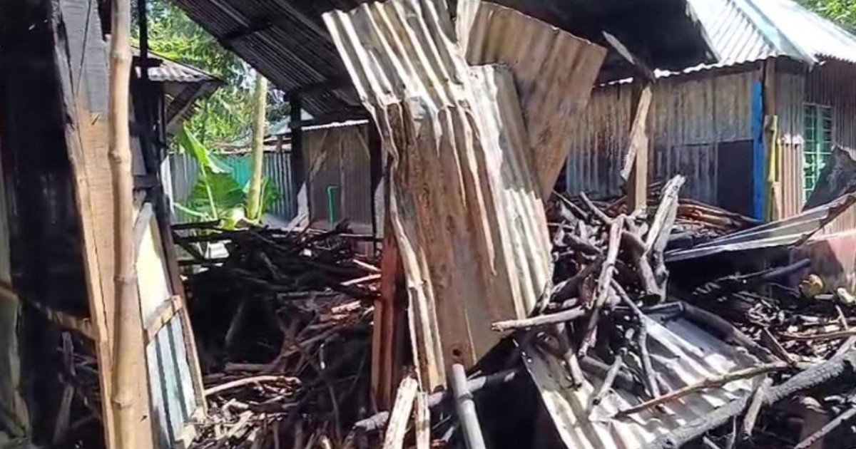 গোপালগঞ্জে আগুনে পুড়ে রাজমিস্ত্রির সর্বস্ব ছাঁই